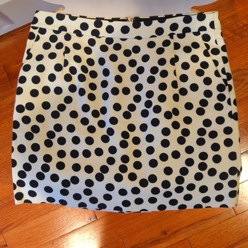 JCrew Polka Dot Mini Skirt Size 6